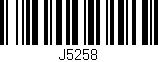 Código de barras (EAN, GTIN, SKU, ISBN): 'J5258'