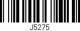 Código de barras (EAN, GTIN, SKU, ISBN): 'J5275'