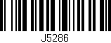 Código de barras (EAN, GTIN, SKU, ISBN): 'J5286'