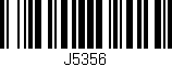 Código de barras (EAN, GTIN, SKU, ISBN): 'J5356'