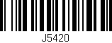 Código de barras (EAN, GTIN, SKU, ISBN): 'J5420'