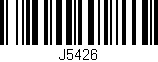 Código de barras (EAN, GTIN, SKU, ISBN): 'J5426'