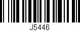 Código de barras (EAN, GTIN, SKU, ISBN): 'J5446'