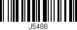 Código de barras (EAN, GTIN, SKU, ISBN): 'J5486'