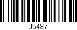 Código de barras (EAN, GTIN, SKU, ISBN): 'J5487'