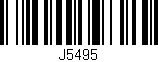 Código de barras (EAN, GTIN, SKU, ISBN): 'J5495'