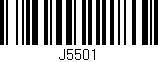 Código de barras (EAN, GTIN, SKU, ISBN): 'J5501'