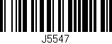 Código de barras (EAN, GTIN, SKU, ISBN): 'J5547'