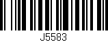 Código de barras (EAN, GTIN, SKU, ISBN): 'J5583'