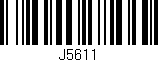 Código de barras (EAN, GTIN, SKU, ISBN): 'J5611'