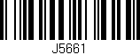 Código de barras (EAN, GTIN, SKU, ISBN): 'J5661'