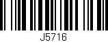 Código de barras (EAN, GTIN, SKU, ISBN): 'J5716'