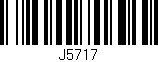 Código de barras (EAN, GTIN, SKU, ISBN): 'J5717'