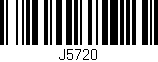 Código de barras (EAN, GTIN, SKU, ISBN): 'J5720'