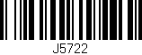 Código de barras (EAN, GTIN, SKU, ISBN): 'J5722'