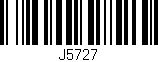 Código de barras (EAN, GTIN, SKU, ISBN): 'J5727'