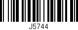 Código de barras (EAN, GTIN, SKU, ISBN): 'J5744'