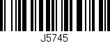 Código de barras (EAN, GTIN, SKU, ISBN): 'J5745'