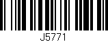 Código de barras (EAN, GTIN, SKU, ISBN): 'J5771'
