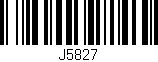 Código de barras (EAN, GTIN, SKU, ISBN): 'J5827'