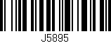 Código de barras (EAN, GTIN, SKU, ISBN): 'J5895'