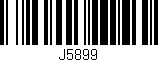 Código de barras (EAN, GTIN, SKU, ISBN): 'J5899'