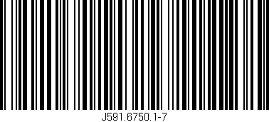 Código de barras (EAN, GTIN, SKU, ISBN): 'J591.6750.1-7'