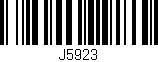 Código de barras (EAN, GTIN, SKU, ISBN): 'J5923'
