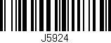 Código de barras (EAN, GTIN, SKU, ISBN): 'J5924'