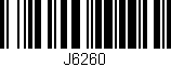 Código de barras (EAN, GTIN, SKU, ISBN): 'J6260'