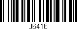 Código de barras (EAN, GTIN, SKU, ISBN): 'J6416'