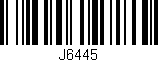 Código de barras (EAN, GTIN, SKU, ISBN): 'J6445'