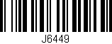 Código de barras (EAN, GTIN, SKU, ISBN): 'J6449'