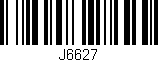 Código de barras (EAN, GTIN, SKU, ISBN): 'J6627'