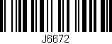 Código de barras (EAN, GTIN, SKU, ISBN): 'J6672'