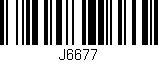 Código de barras (EAN, GTIN, SKU, ISBN): 'J6677'