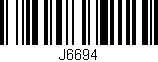 Código de barras (EAN, GTIN, SKU, ISBN): 'J6694'