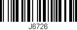 Código de barras (EAN, GTIN, SKU, ISBN): 'J6726'