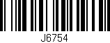 Código de barras (EAN, GTIN, SKU, ISBN): 'J6754'