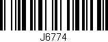 Código de barras (EAN, GTIN, SKU, ISBN): 'J6774'