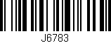 Código de barras (EAN, GTIN, SKU, ISBN): 'J6783'