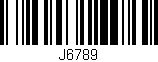 Código de barras (EAN, GTIN, SKU, ISBN): 'J6789'