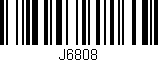 Código de barras (EAN, GTIN, SKU, ISBN): 'J6808'