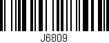 Código de barras (EAN, GTIN, SKU, ISBN): 'J6809'