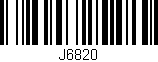 Código de barras (EAN, GTIN, SKU, ISBN): 'J6820'