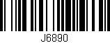Código de barras (EAN, GTIN, SKU, ISBN): 'J6890'