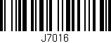 Código de barras (EAN, GTIN, SKU, ISBN): 'J7016'