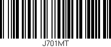 Código de barras (EAN, GTIN, SKU, ISBN): 'J701MT'