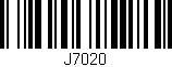 Código de barras (EAN, GTIN, SKU, ISBN): 'J7020'