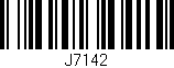 Código de barras (EAN, GTIN, SKU, ISBN): 'J7142'
